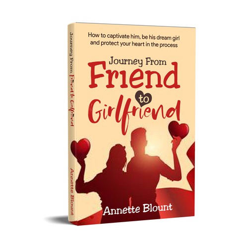 Design a book cover that is fun and playful to help single women experience love beyond friendship Design by Azmya PROJ