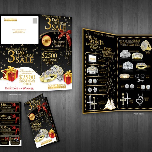 SUPER EXCITING Tri-Fold Mailer for Jewelry Store