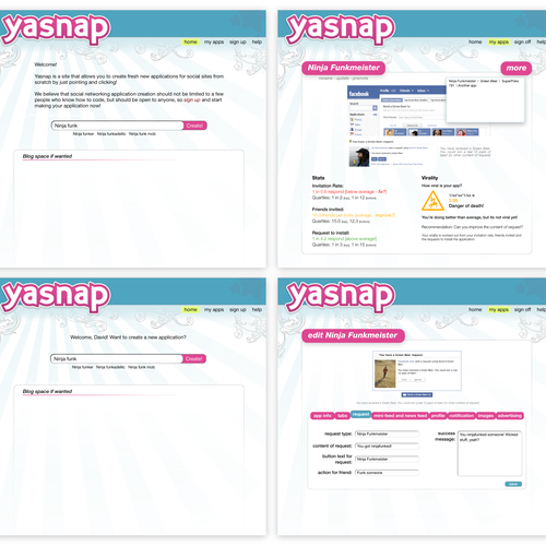 Social networking site needs 2 key pages Design by itsthb