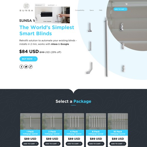 Design di Shopify Design for New Smart Home Product! di Atul-Arts