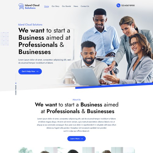 Web page design contest entry by AKDCreative