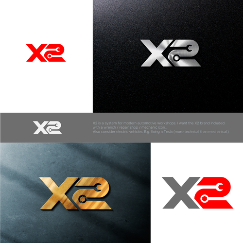 Modern Scandinavian Automotive Workshop Software Logo (white floors, no oil, moving to electric) Design by Ghaay™