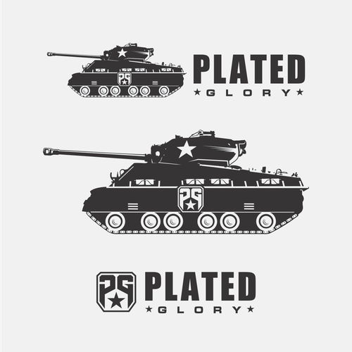 Placeit - Gaming Logo Template Featuring War Tank Graphics