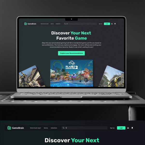Game Discovery Platform needs engaging re-design.