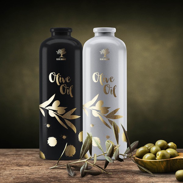 Design by Lindi titled "Olive Groove - Olive oil bottle concept"