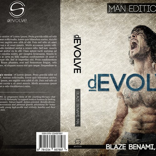Book Cover Needed!!! Edgy, Masculine, Modern and Minimalistic for progressive self-help book for men Design by SilentRevolt