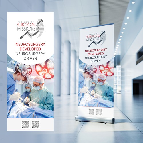 Surgical Non-Profit needs two 33x84in retractable banners for exhibitions Design von LSG Design