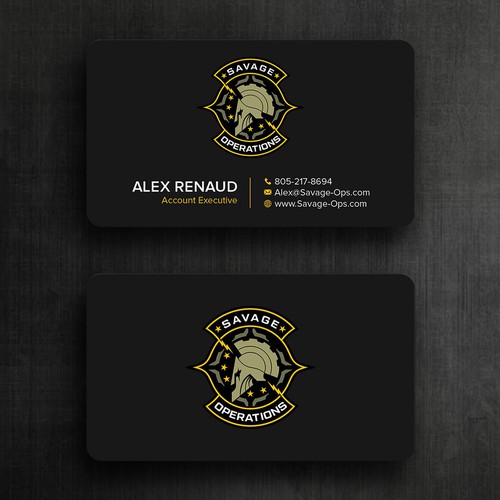 Business Card & Letterhead for Armed Security Agency Design by Felix SH