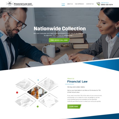 Debt Collection Website Design by RWI⚡