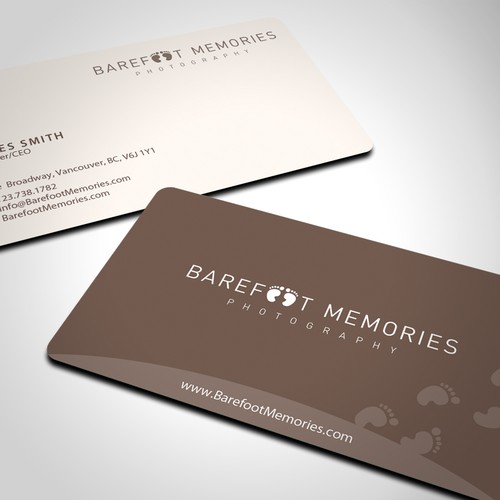 stationery for Barefoot Memories Ontwerp door conceptu