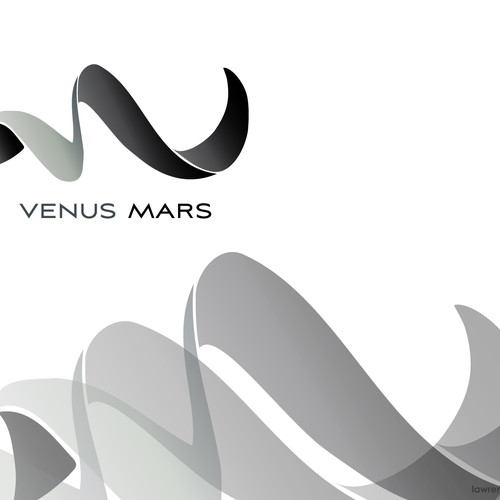 Create a visually dynamic logo for Venus Mars-ontwerp door lawrenceantaran