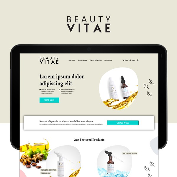 Home Page for Beauty and Cosmetic