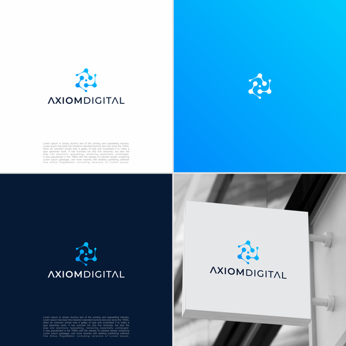 axiom digital logo design Design by m.alvn™