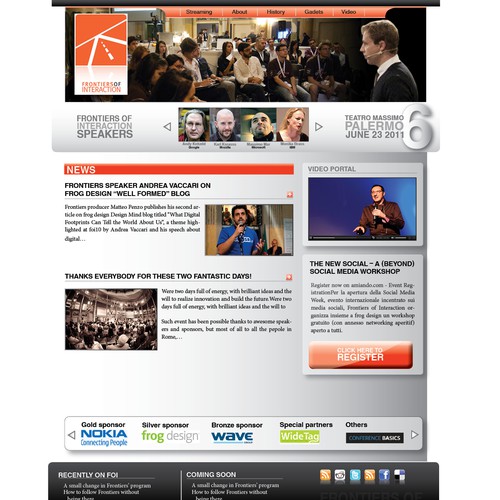 Powerful Technology Conference Website Design by IvanVB