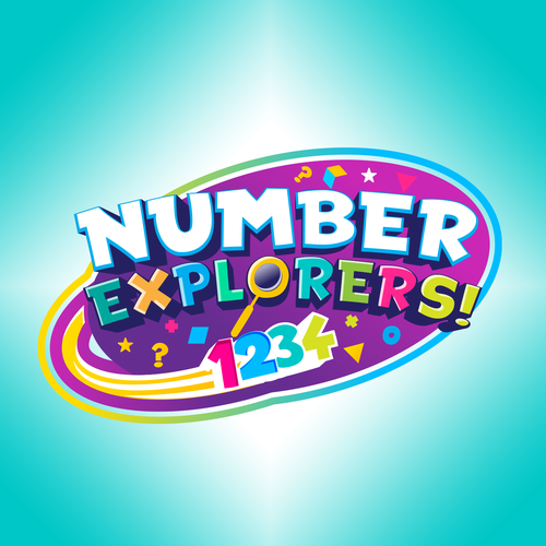 Number Explorers! Logo - Kids Educational Math Show Design by Night Hawk