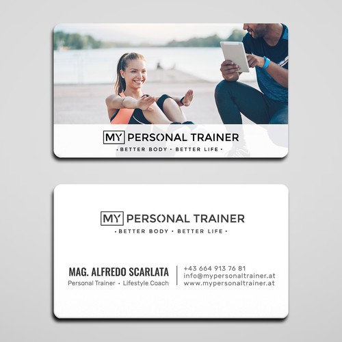 unique personal trainer business cards