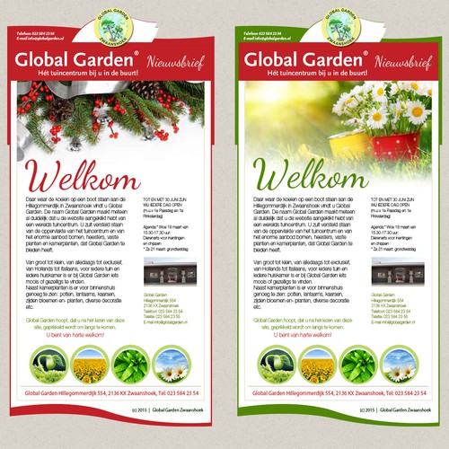 Global Garden newsletter redesign Design by graphixeu