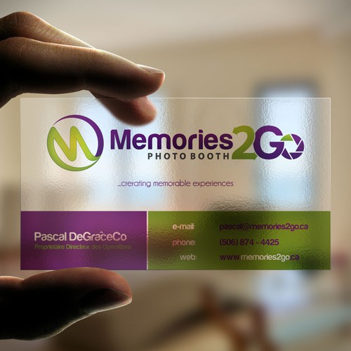 Create a business card for Luxurious Photo Booth Rentals! Design by N.Rc