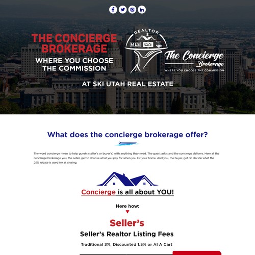 The concierge brokerage website Design by Atul-Arts