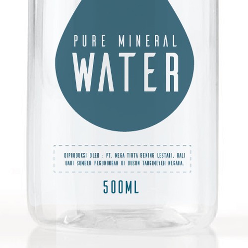 Design a Mineral Water Bottle Label Réalisé par GarthJones