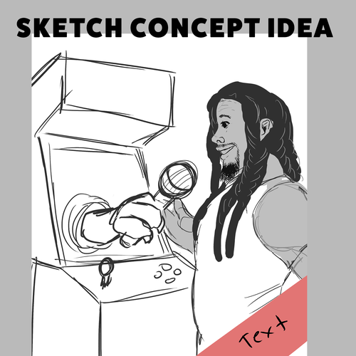 I NEED an INNOVATIVE artist to CREATE the COVER ART for my NEW song "ARCADE" Design by GabsterIllustration