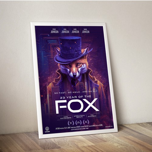 Life360 2023 Year of the Fox Poster Design by sougatacreative