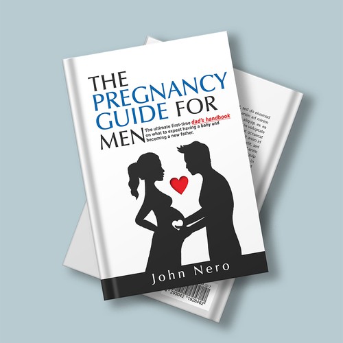 Cover design for a pregnancy guide for men Design by H.Khush