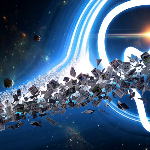 "Black hole" desktop background to inspire awe Design von - Z -