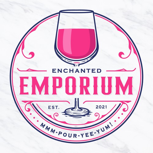 Enchanted Emporium. A casual wine bar. Design by Fortunic™