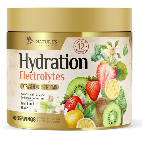Hydration Electrolytes Design Needed for Nature's Nutrition Design by UnderTheSea™
