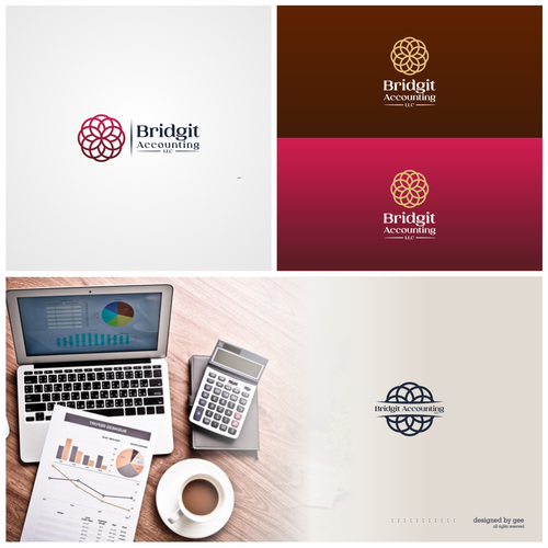 Logo, colors and brand identity for custom bookkeeping and financial administration. Diseño de gee.art