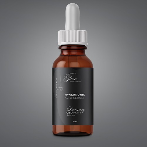 Luxury Label for CBD infused Hyaluronic Acid Serum Réalisé par graphicdesigner099