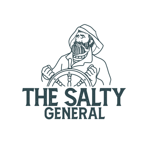 Salty New England General Store / sandwich shop combining classic text & modern imagery Design by Wuiing!