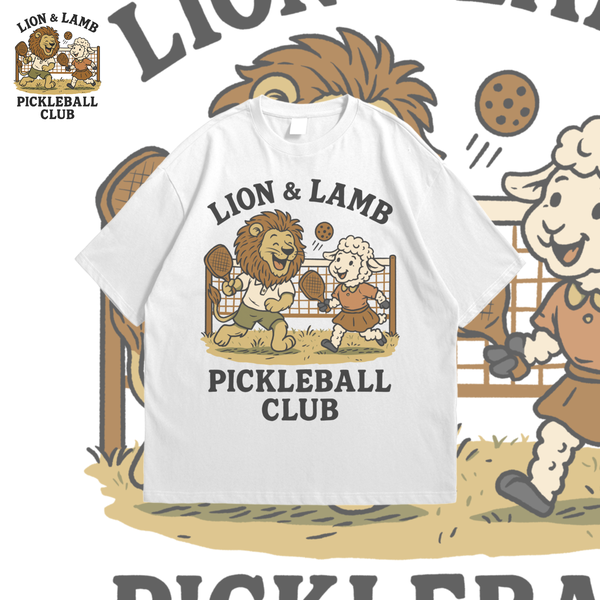 Lion & Lamb Pickleball Club - Tshirt Design