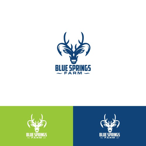 Logo for our Der hunting and bass fishing recreational farm Design by ElVano_Eiji ✔