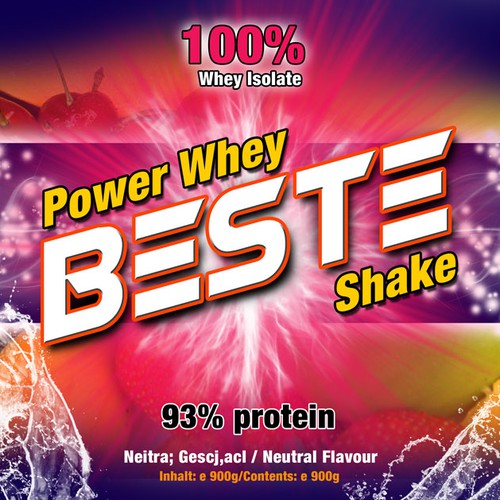 Diseño de Striking, colourful, fruity label needed for the best Protein de AngelDesign