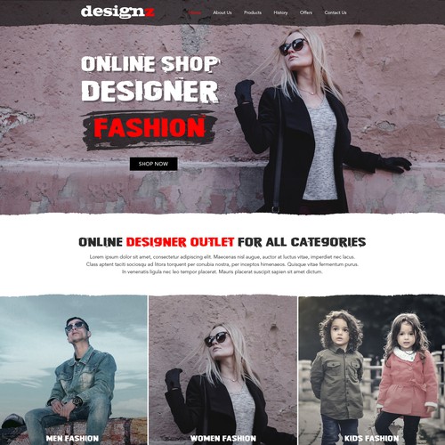 Web page design contest entry by Saturn-X