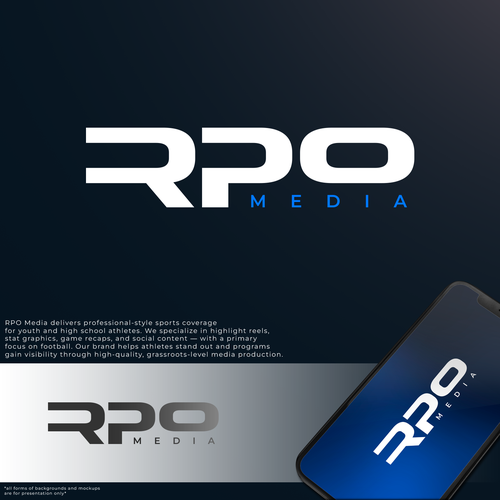 Design a Bold Sports Media Logo for RPO Media – The ESPN for High School Athletes (Think Overtime x Design by wSn™
