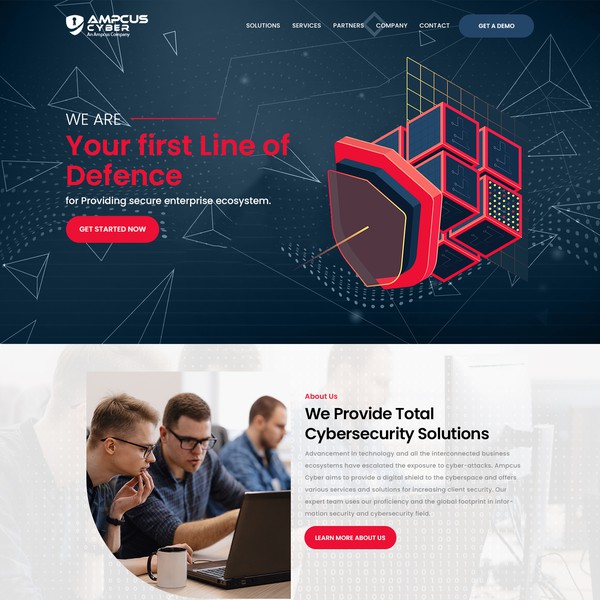 Design by Mr.Zer0 titled "landing page for our Virtual CISO Offering services"