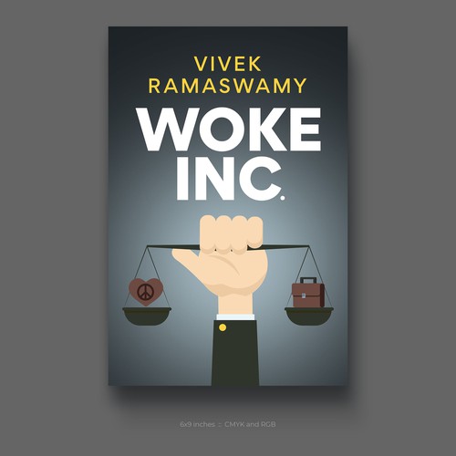 Woke Inc. Book Cover Design by P I X 3 L