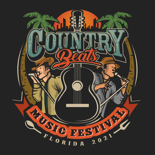 Iconic logo for iconic event for country music festivals in Florida Design by Jacob Gomes