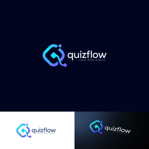 We need a powerful logo design for our AI Quiz Flow SaaS Design by Djulae