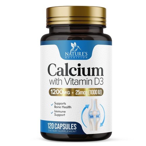 Calcium Plus Vitamin D3 Design Needed for Nature's Nutrition Design by UnderTheSea™