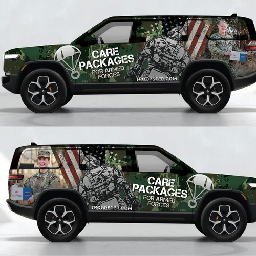 TheThreeMediaさんのVehicle Wrap for Military Nonprofitデザイン