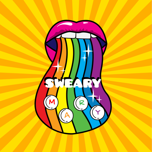 Sweary Mary - a brand that designs hair accessories with swear words. Design by Dusan Cubic