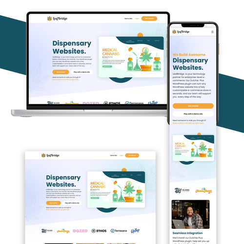 LeafBridge Homepage Re-Design Contest! Design by Technology Wisdom