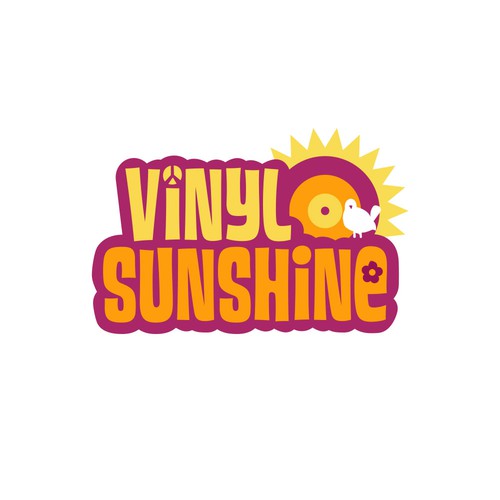 Vinyl Sunshine needs an uplifting retro, 60s/70s BAND logo Design by tgolub