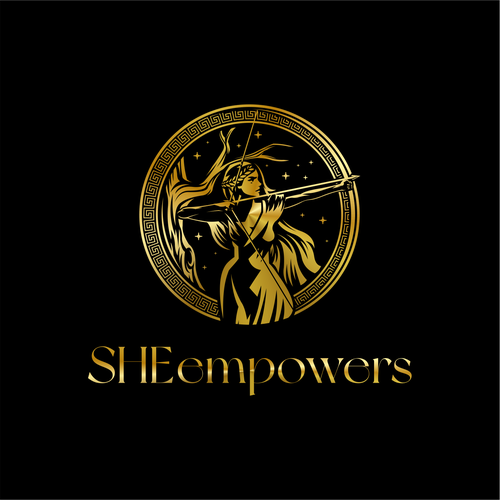 SHEempowers - luxurious design of a woman preferrably in some kind of a circle to appeal to women professionals Design by Insfire!
