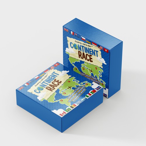 Continent Race - Kids Game -  Learn about the World! Design von Mrs Design ♥