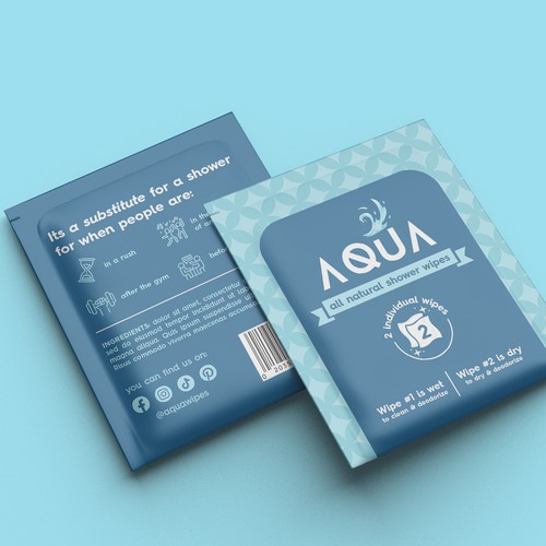 AQUA SHOWER WIPES :D Design by IleanaP